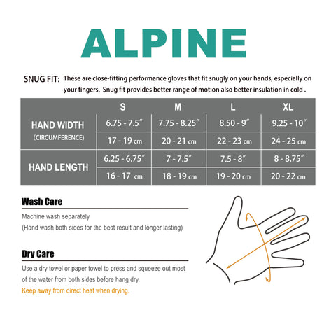 ALPINE Waterproof Gloves ALPINE Waterproof Gloves