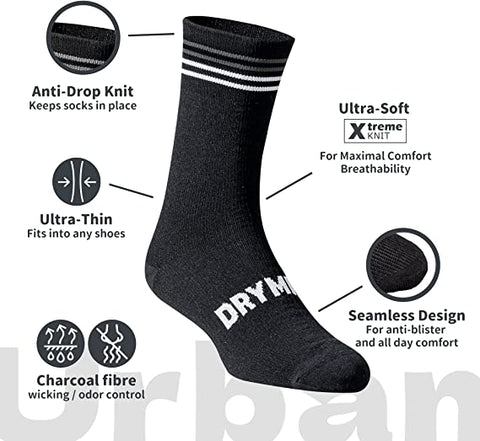 All Black Bundle | All-Season Waterproof Crew Socks